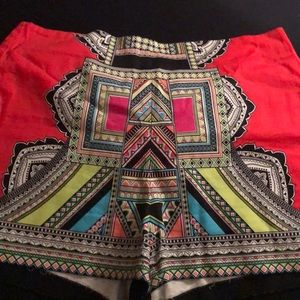 Flying Tomato Neon Aztec High Waisted Shorts